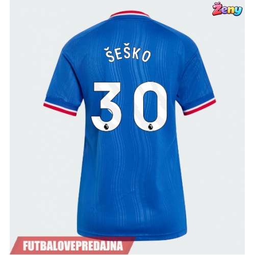 Lacne Ženy Futbalové dres Manchester United Benjamin Sesko #30 2026-27 Krátky Rukáv - Preč